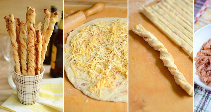 Recept Szalonnás-sajtos stanglik kelt tésztából