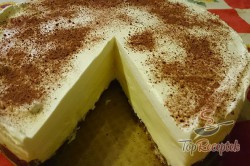 Recept elkészítése Vaníliakrémes torta, sütés nélkül, lépés 15